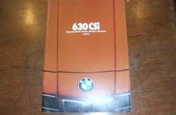 1977 BMW 630CSi Sales Brochure