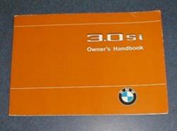 1974 3.0Si Owners Manual