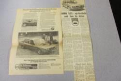 1975 E12 5 Series Newspaper Clippings